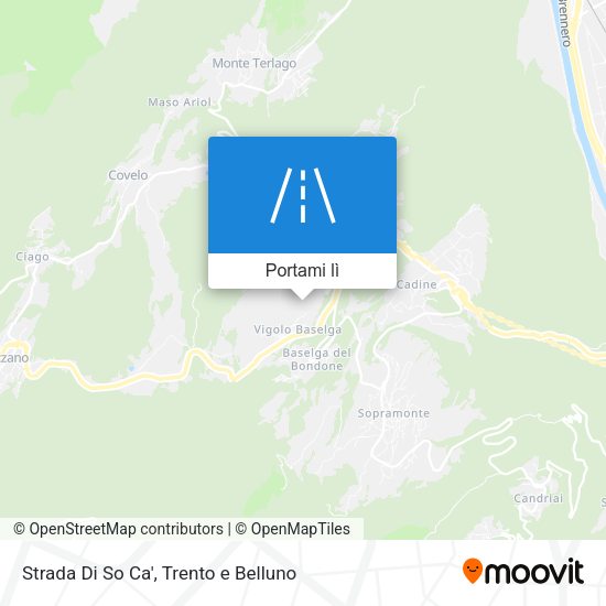 Mappa Strada Di So Ca'