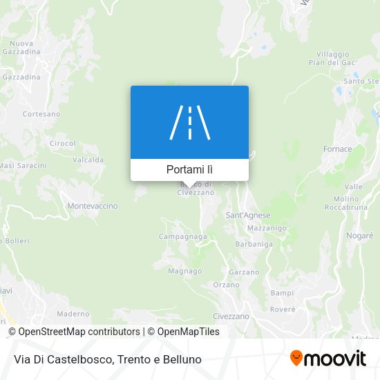 Mappa Via Di Castelbosco