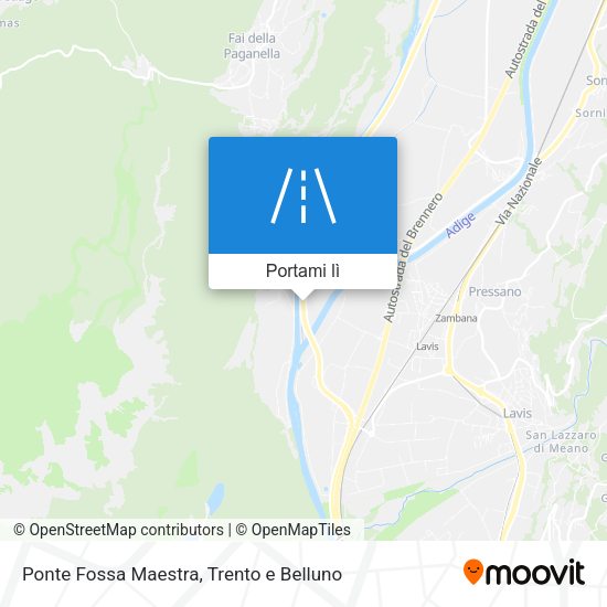 Mappa Ponte Fossa Maestra