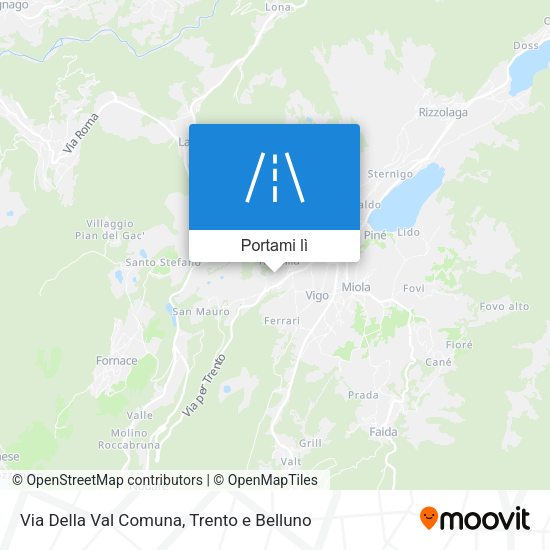 Mappa Via Della Val Comuna