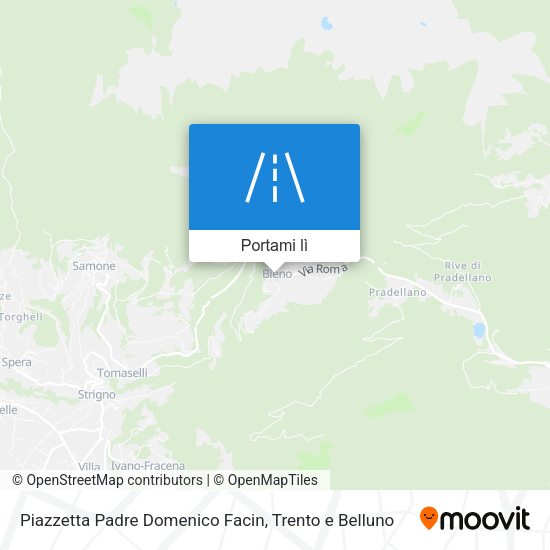 Mappa Piazzetta Padre Domenico Facin