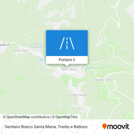 Mappa Sentiero Bosco Santa Maria