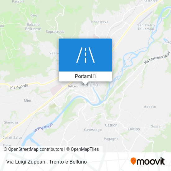 Mappa Via Luigi Zuppani