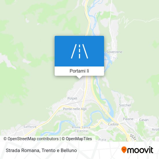 Mappa Strada Romana