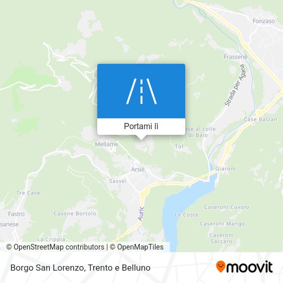 Mappa Borgo San Lorenzo