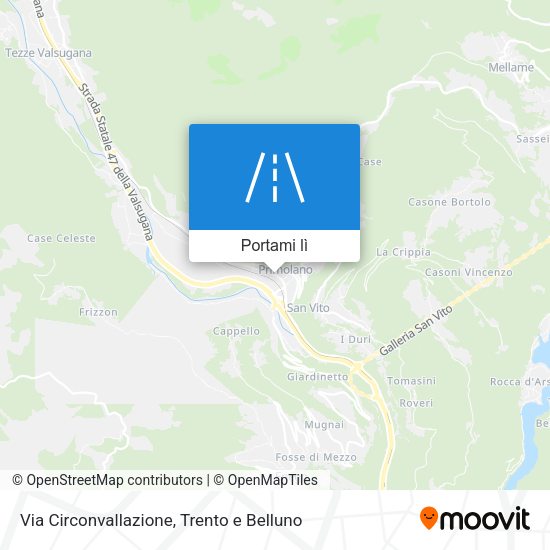Mappa Via Circonvallazione
