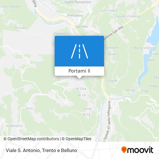 Mappa Viale S. Antonio