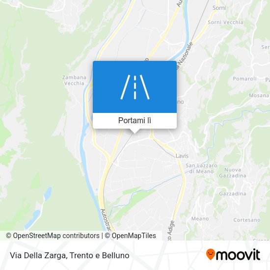 Mappa Via Della Zarga