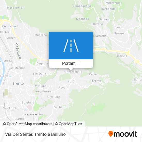 Mappa Via Del Senter