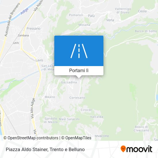 Mappa Piazza Aldo Stainer