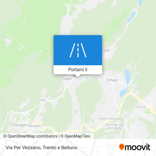 Mappa Via Per Vezzano