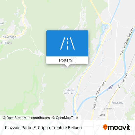 Mappa Piazzale Padre E. Crippa