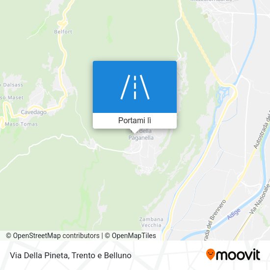 Mappa Via Della Pineta