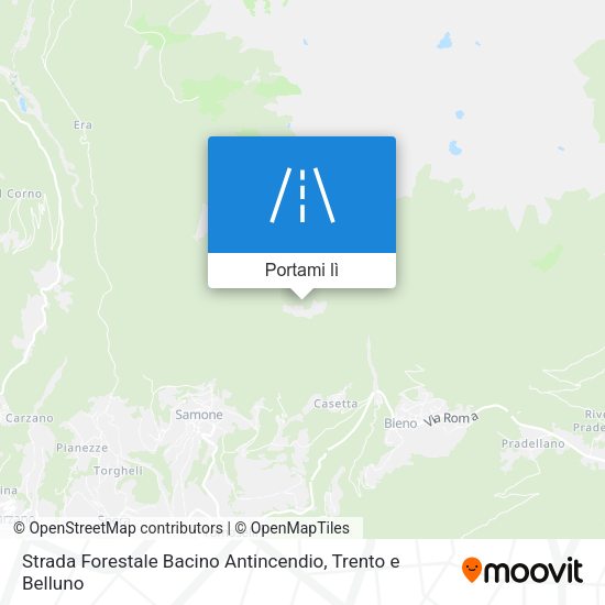 Mappa Strada Forestale Bacino Antincendio