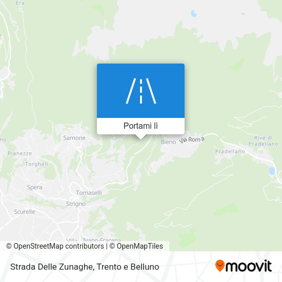 Mappa Strada Delle Zunaghe