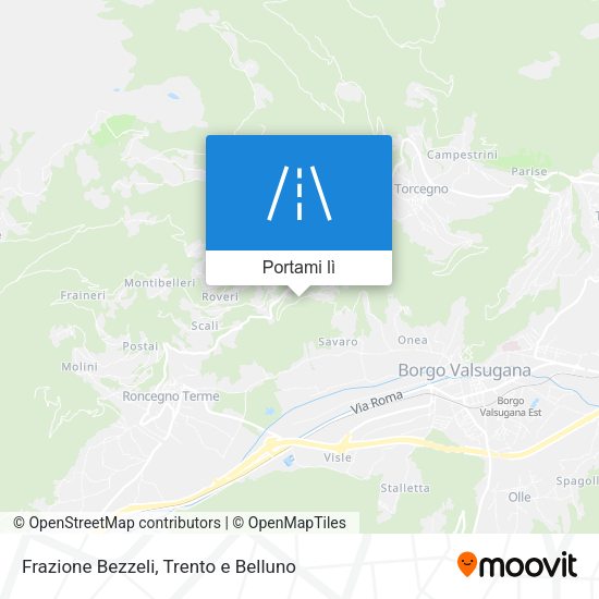 Mappa Frazione Bezzeli