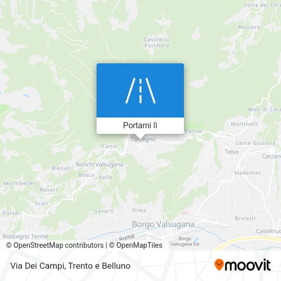 Mappa Via Dei Campi
