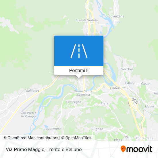 Mappa Via Primo Maggio