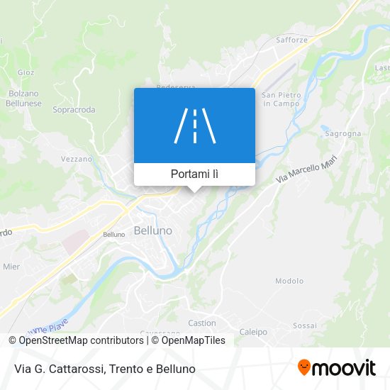 Mappa Via G. Cattarossi