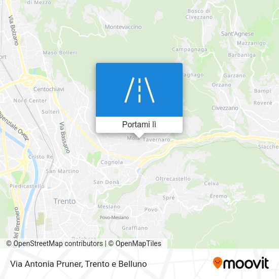 Mappa Via Antonia Pruner