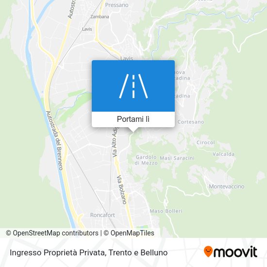 Mappa Ingresso Proprietà Privata