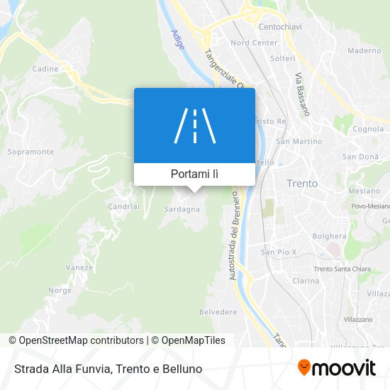 Mappa Strada Alla Funvia