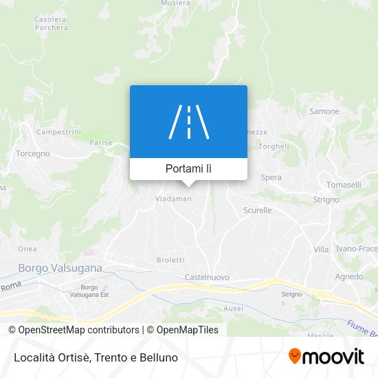 Mappa Località Ortisè