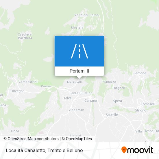 Mappa Località Canaletto