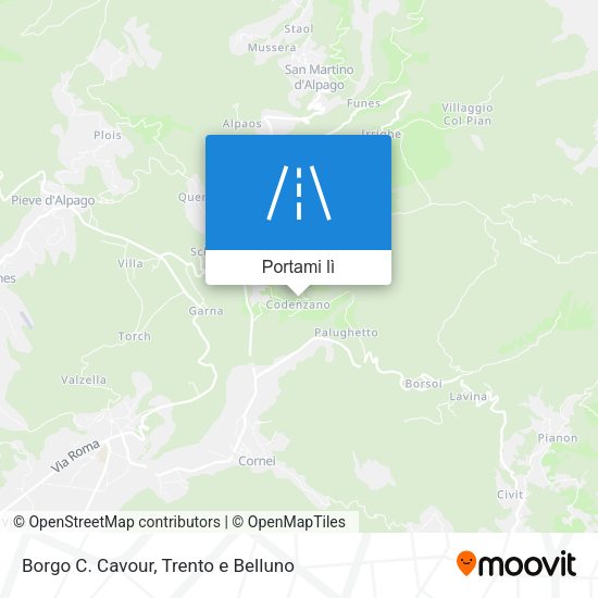 Mappa Borgo C. Cavour