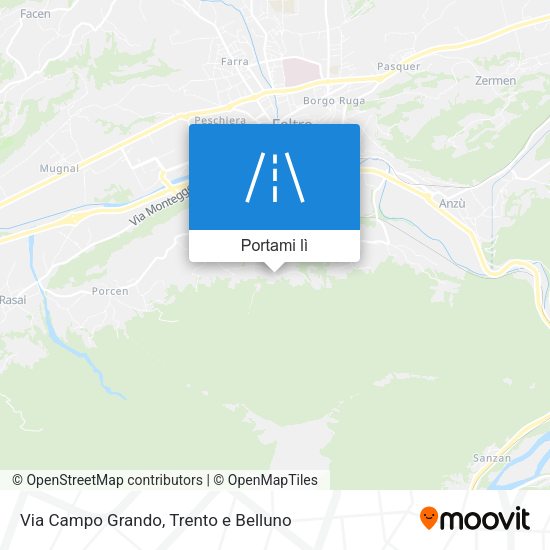 Mappa Via Campo Grando