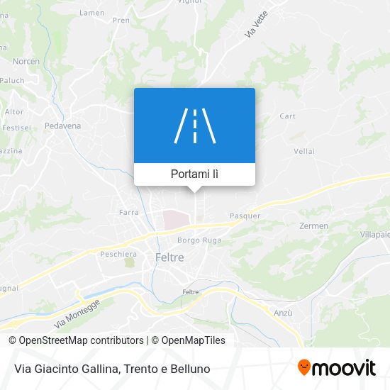 Mappa Via Giacinto Gallina