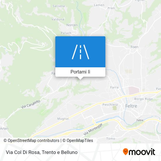Mappa Via Col Di Rosa