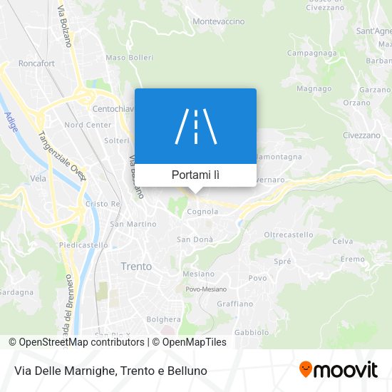 Mappa Via Delle Marnighe