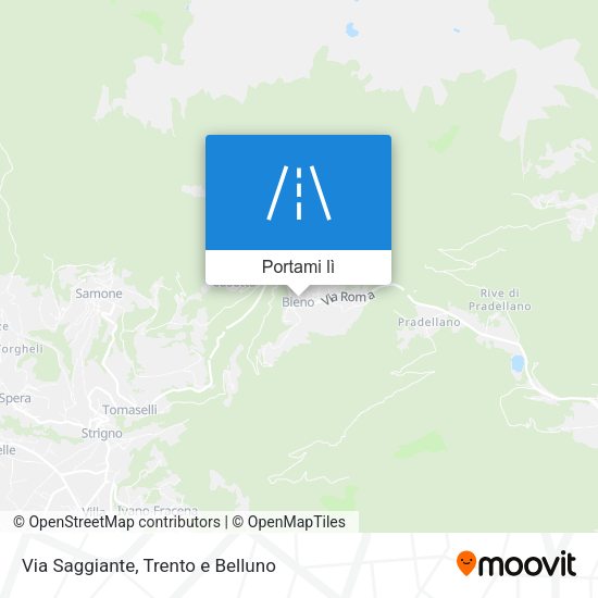 Mappa Via Saggiante