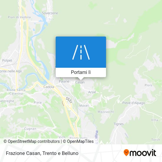 Mappa Frazione Casan