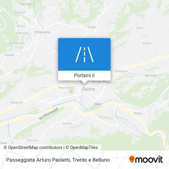 Mappa Passeggiata Arturo Paoletti