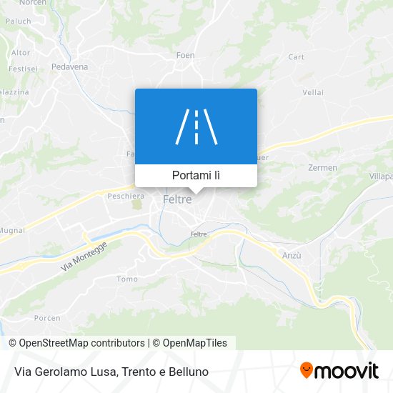 Mappa Via Gerolamo Lusa