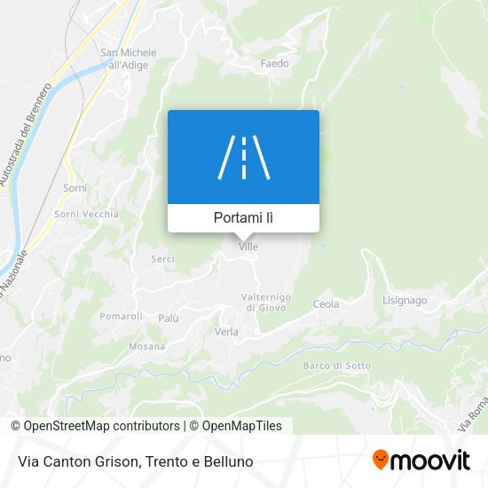 Mappa Via Canton Grison