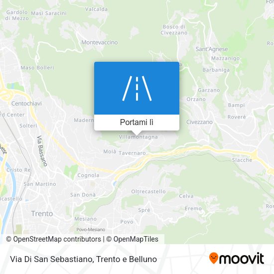 Mappa Via Di San Sebastiano