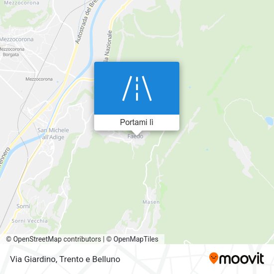 Mappa Via Giardino
