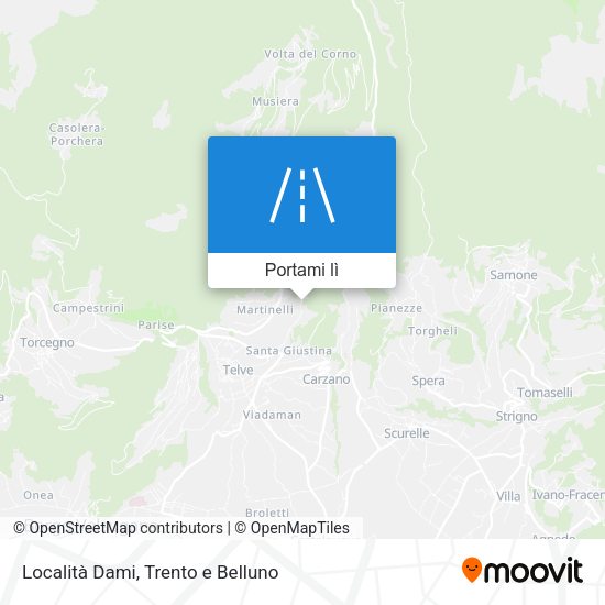Mappa Località Dami
