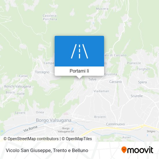 Mappa Vicolo San Giuseppe