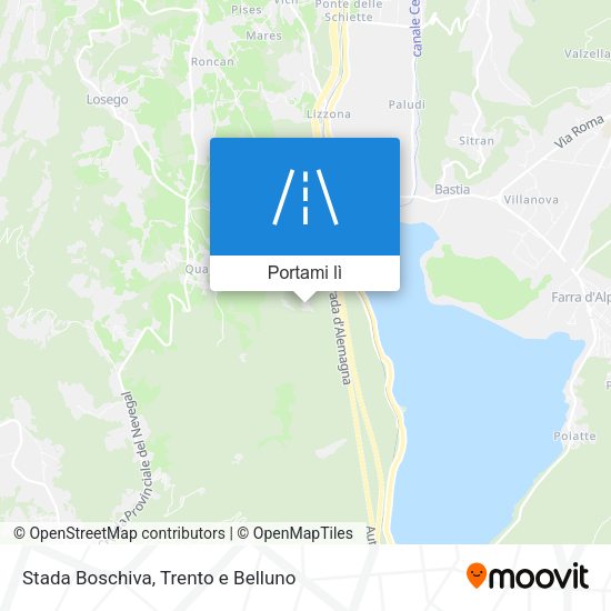 Mappa Stada Boschiva