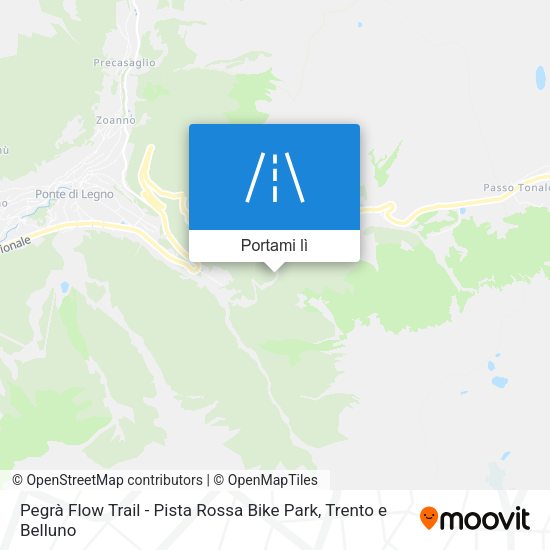 Mappa Pegrà Flow Trail - Pista Rossa Bike Park