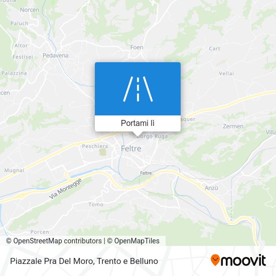 Mappa Piazzale Pra Del Moro