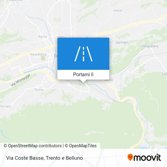 Mappa Via Coste Basse