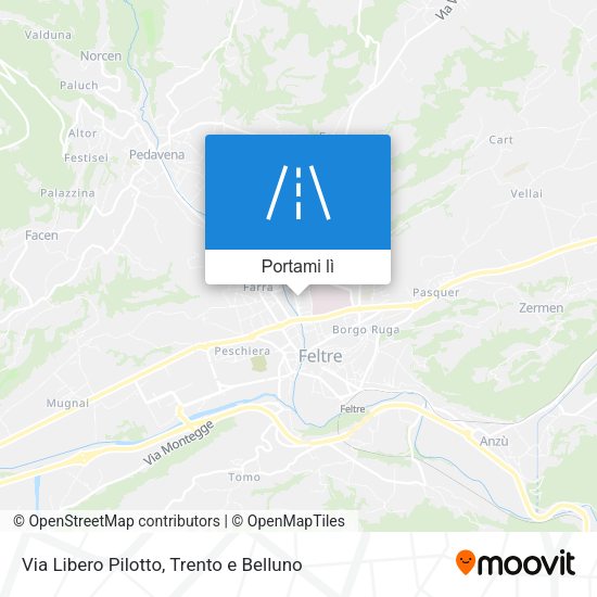 Mappa Via Libero Pilotto