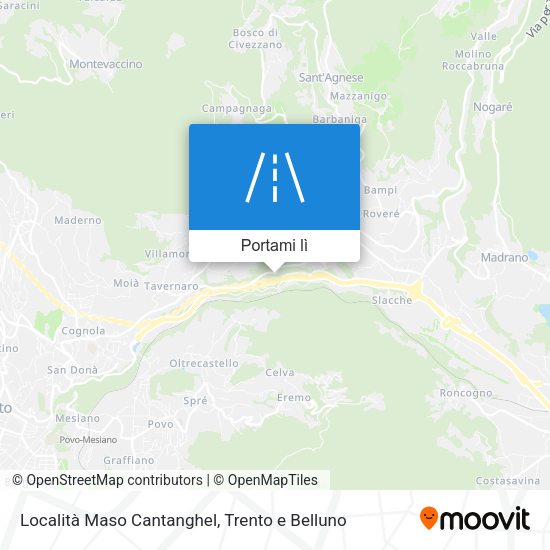 Mappa Località Maso Cantanghel