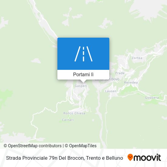 Mappa Strada Provinciale 79n Del Brocon