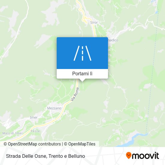 Mappa Strada Delle Osne
